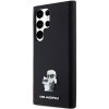 Karl Lagerfeld KLHCS24LSMHKCNPK S24 Ultra S928 hardcase czarny/black Silicone Karl&Choupette Metal Pin